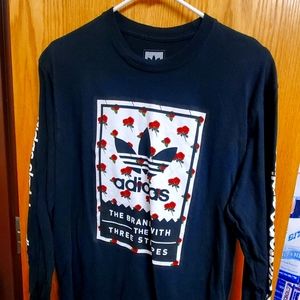 Adidas Black skate boarding long sleeve